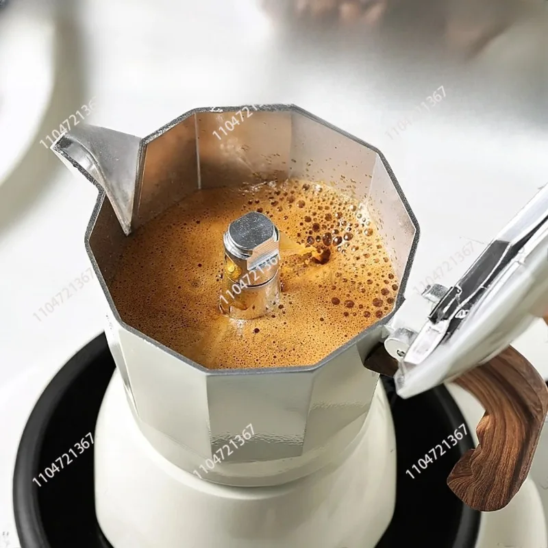 

Double-valve Moka Pot Set Aluminum Electric Pottery Pot Household Italian Espresso Coffee Pot Outdoor Barista Accessories