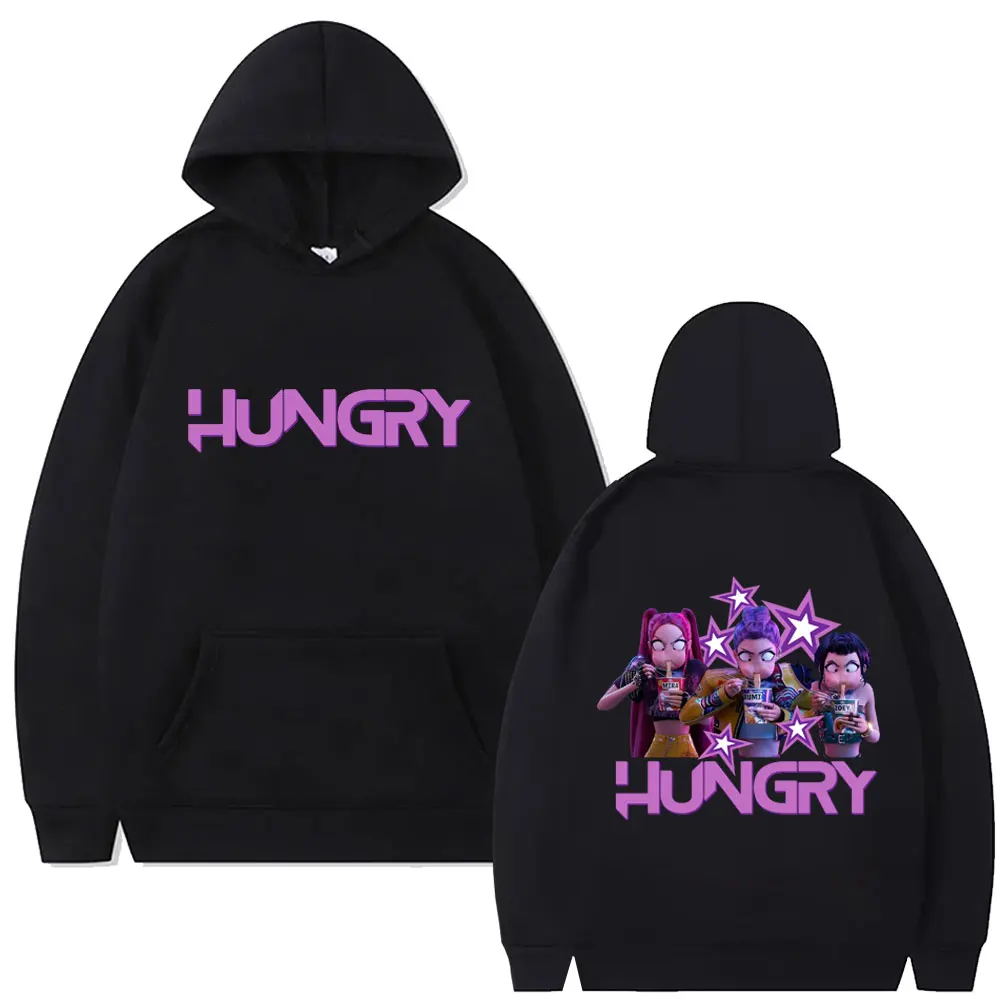

Kpop Demon Hunters Hoodie Cute Funny Rumi Mira Zoey Eat Ramen Pullover Hoodies Men Women Vintage Fashion Cartoon Trend Tracksuit