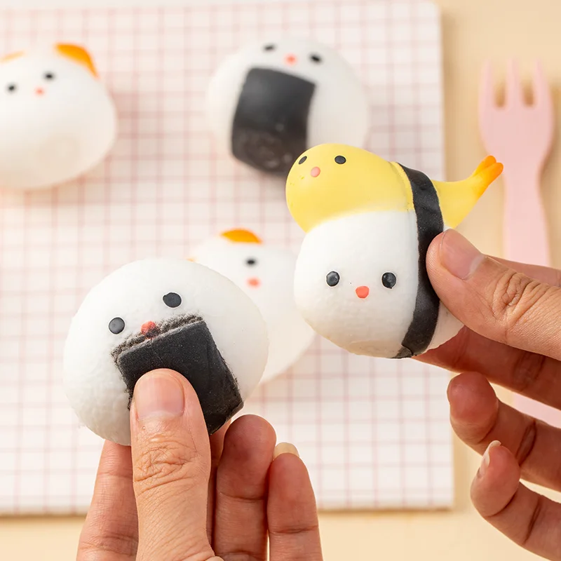 Mainan Simulasi Makanan Sushi Squishy, Mainan Sensorik Lembut, Bola Anti Stres, Mochi Squishy, Mainan Pelepas Stres, Hadiah Pesta, Isian Tas Hadiah