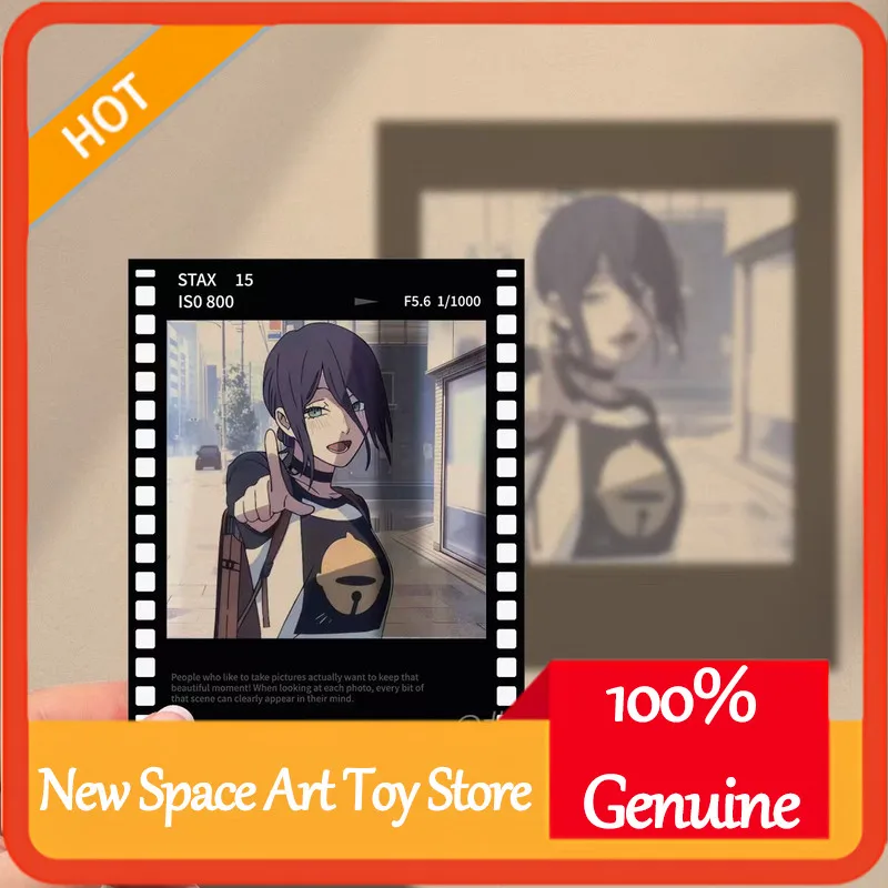 Chainsaw Man Reze Arc Polaroid Style Film Clear Card Holographic Shadow Light Card Anime Collectible Slide Merchandise Fans Gift