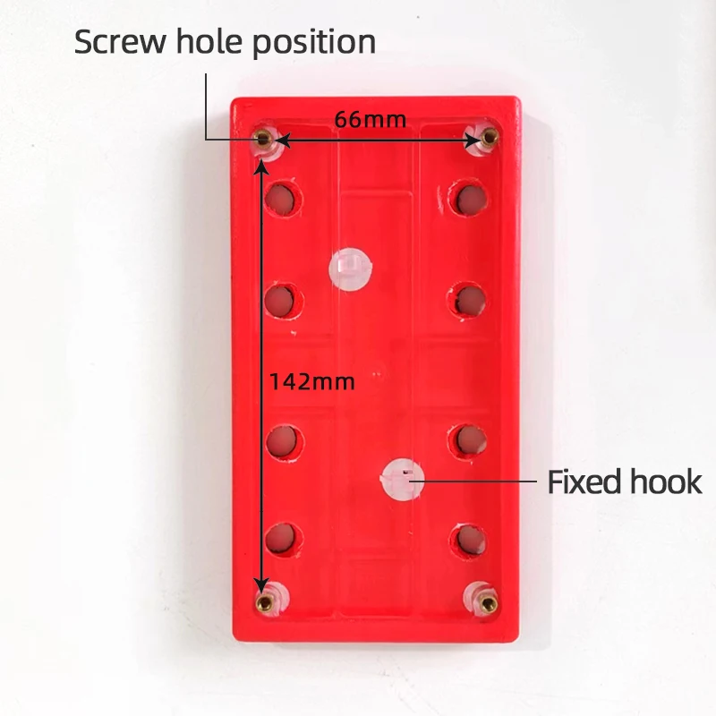 93x175mm Rectangular Dry Grinder Tray 4+4 hole Sander Chassis Clean Dry Grinding 8-hole Sandpaper Machine Chassis