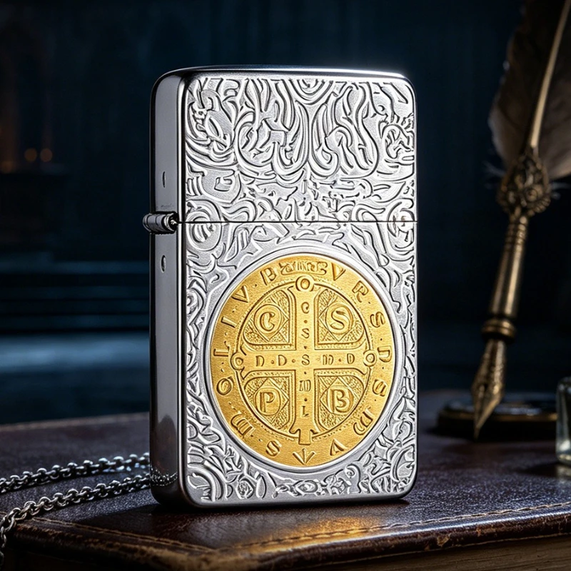 2026 New Zorro 820 Ultra-thin High-end Simple Pure Copper Kerosine Lighter Gift for Boyfriend and Husband Genuine Windproof