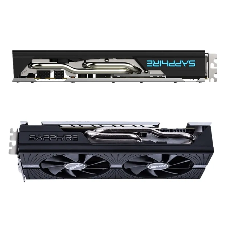 SAPPHIRE-tarjeta gráfica Original RX 580 8G NITRO, tarjeta gráfica de juego RX 580, GDDR5, tarjeta de función de Efecto de lámpara RGB de 256 bits, 35% de descuento