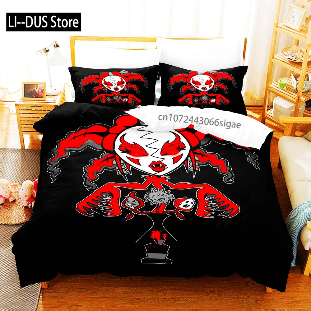 2025 Crazy Clown Adult Boys Hip Hop Bedding Twin Full Queen King Size Duvetcover New Duvet Cover Bed Set Quilt Cover Pillowcase