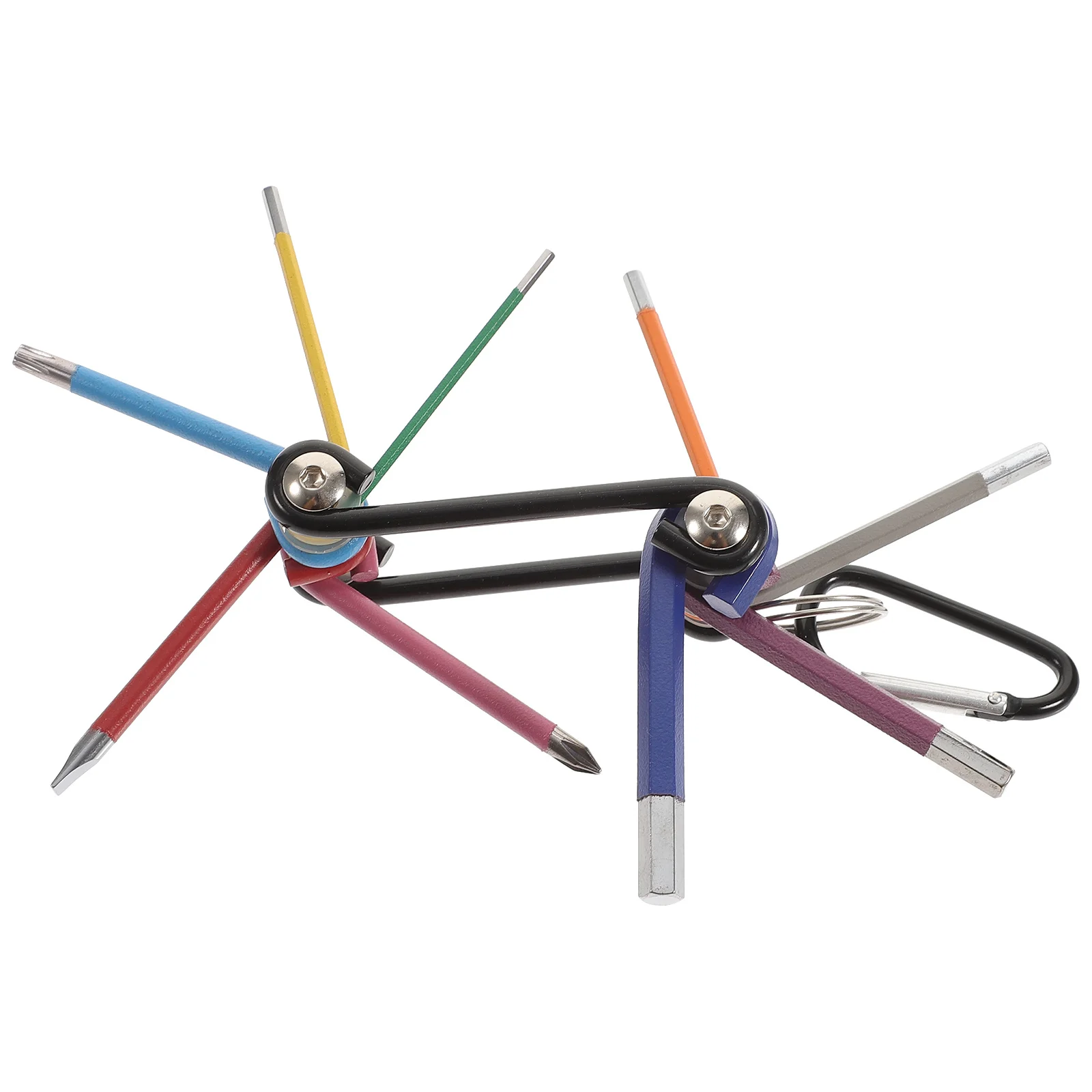 

1Set Foldable Hex Wrench Set Compact Bike Tool Key Set for DIY Home Furniture Machinery Repair Key Small Wrenches Sets