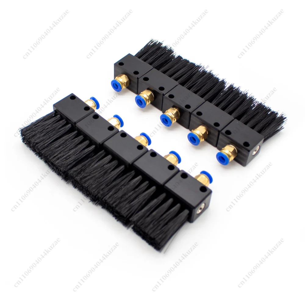 10PCS 40mm Nylon Lubrication Brush, Wear-resistant Industrial Oiling Brush with 6mm Quick Plug Connector