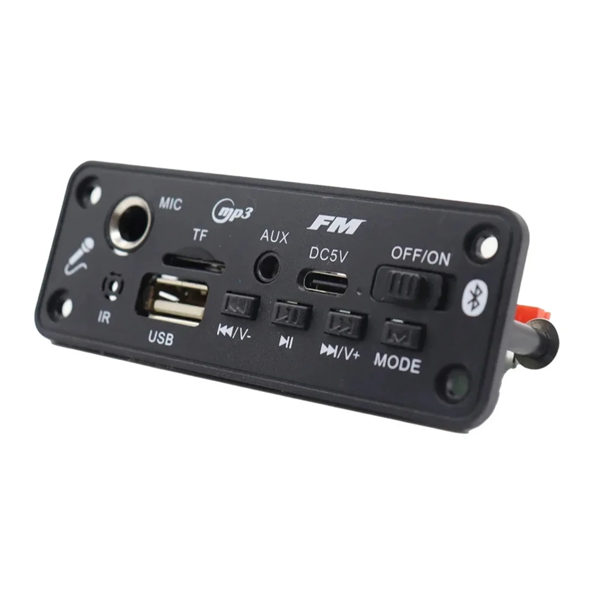 6 واط بلوتوث مكبر للصوت MP3 فك مجلس ميكروفون سيارة مشغل Mp3 USB سجل راديو FM AUX للمتكلم يدوي الصوت