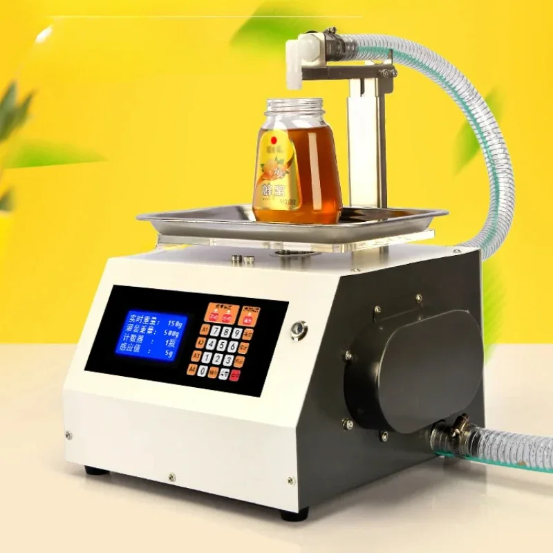 Liquid filling machine, viscous edible oil, honey, small, quantitative, fully automatic, high flow packaging