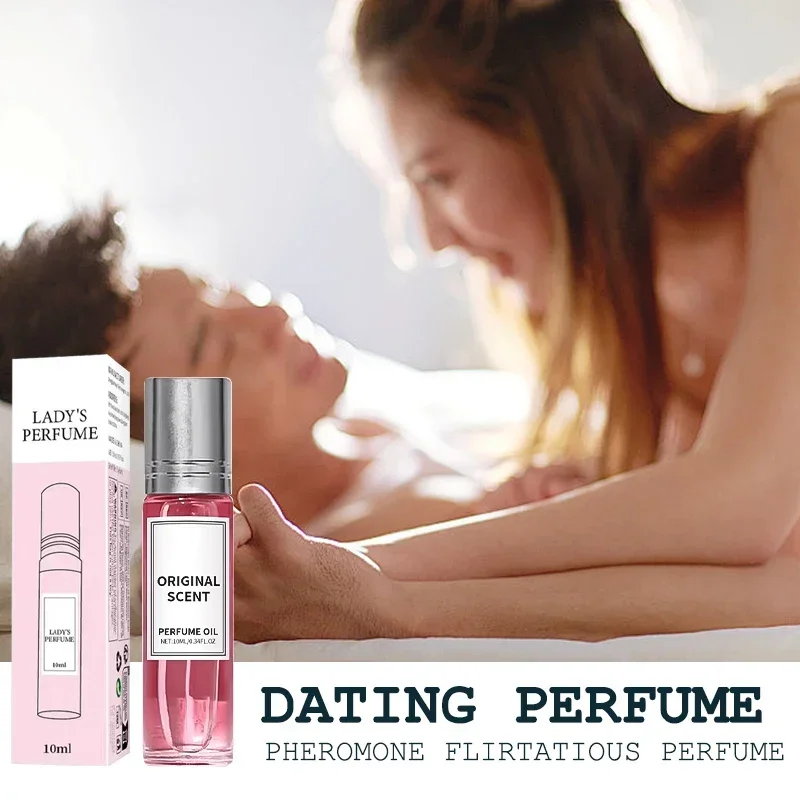 Sexuellement portable longue durée avec roulement à billes, parfum féminin original, phéromone au venin, améliore la fragrance fraîche, breloque Cologne, 10ml