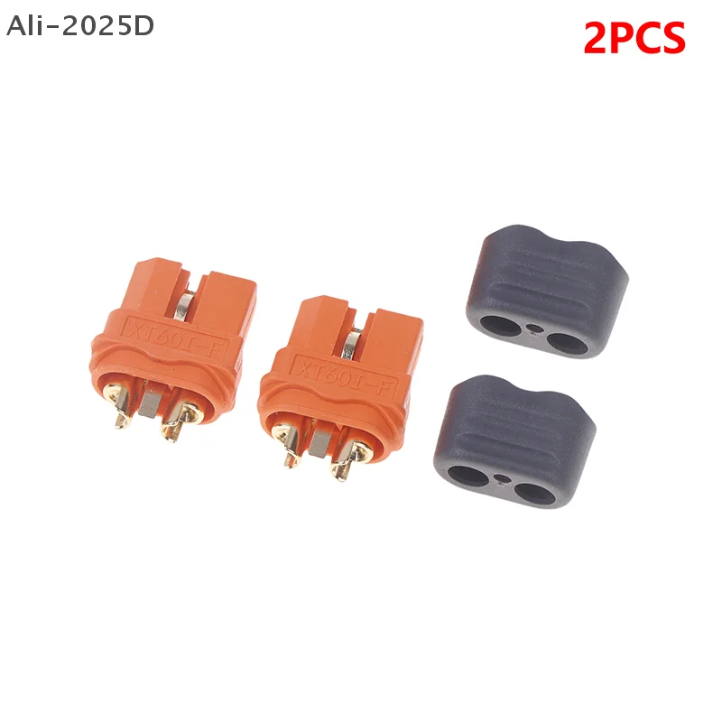 

2 PCS XT60I-F Xt60i Series With Signal 2 + 1 High Current Gold-plated Aviation Plug Male Female Connector XT60IPW-M