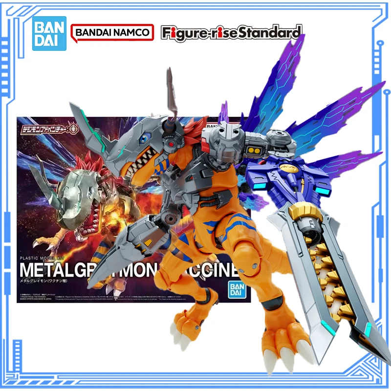 

Bandai Genuine Digimon Model Kit Figure-rise Standard Metal Greymon Vaccine Action Figure Collection Model for Boys Toys Gifts