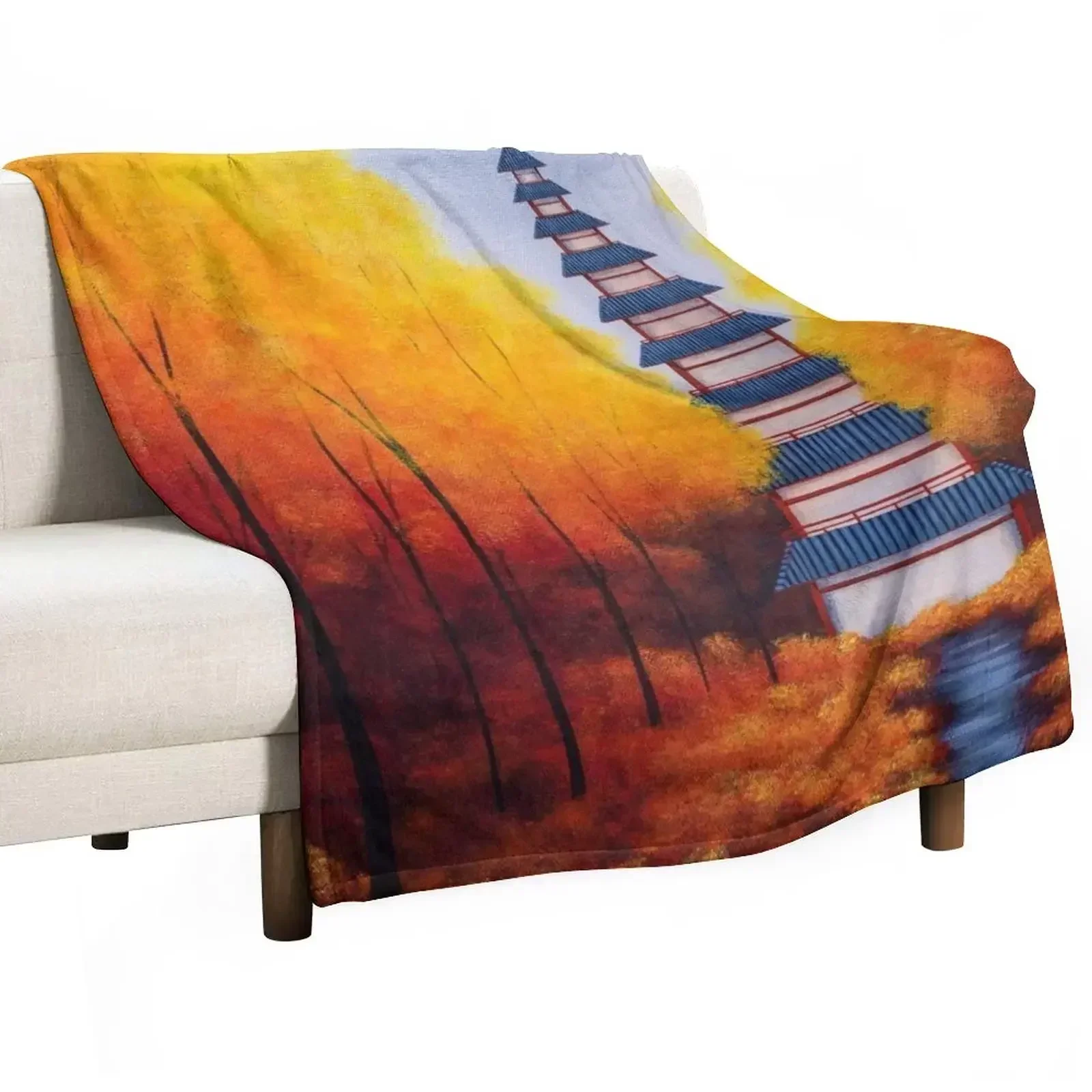 

Bellchime Trail Throw Blanket anime Plush Giant Sofa wednesday Blankets