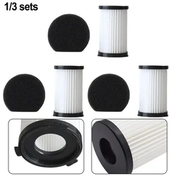 Filtro da 1/3 pezzi per Akitas AK585K V8 Kit di accessori per aspirapolvere di ricambio per filtro 9.8cm in plastica lavabile riutilizzabile.