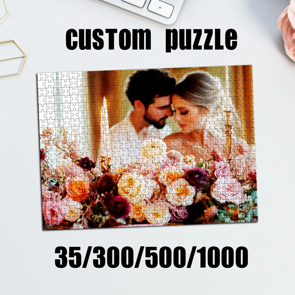 35/300/500/1000pcs Personalized Custom Photo Puzzle close-up Customize For Festivals Parties Weddings Birthdays Holidays gifs