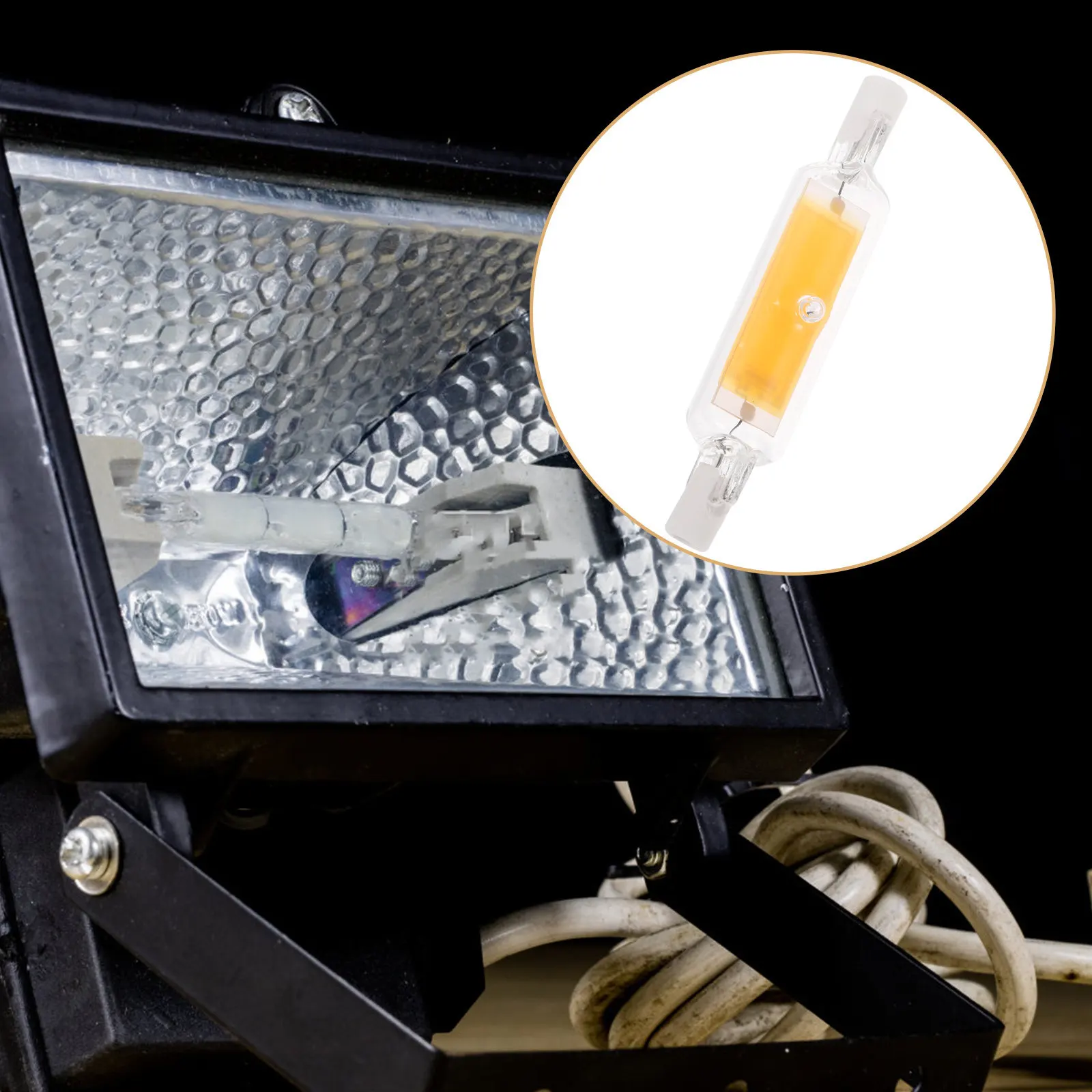 

LED Replacement for Halogen Bulb 5W Double Ended R7s Base Super Bright LED Tube Light Landscape Security Floodlight Bulb