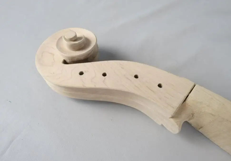 

1pcs hand carved maple white cello neck 3/4,great technics,perfect workmanship