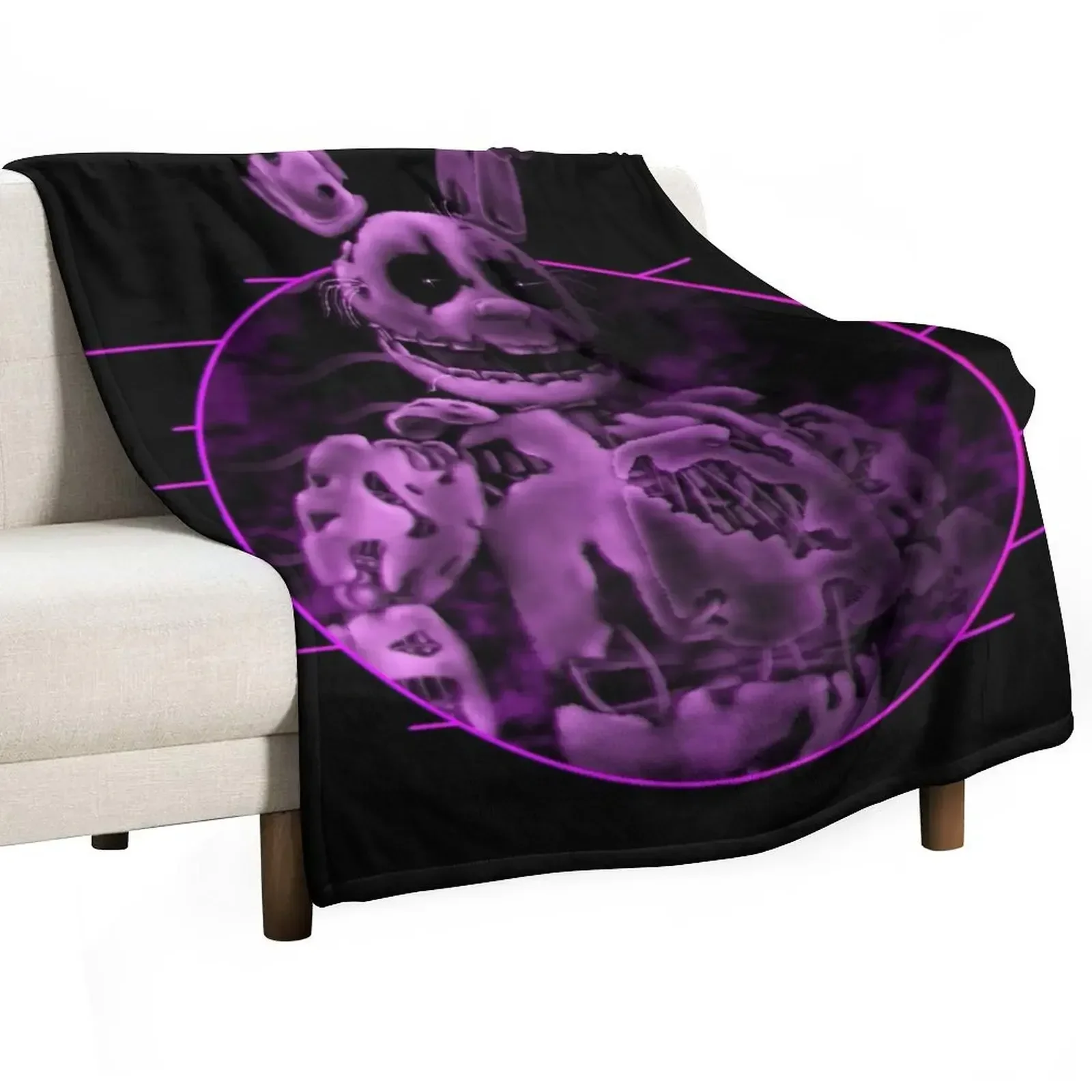 

Ghostly Springtrap Throw Blanket Luxury Blankets For Baby Blankets