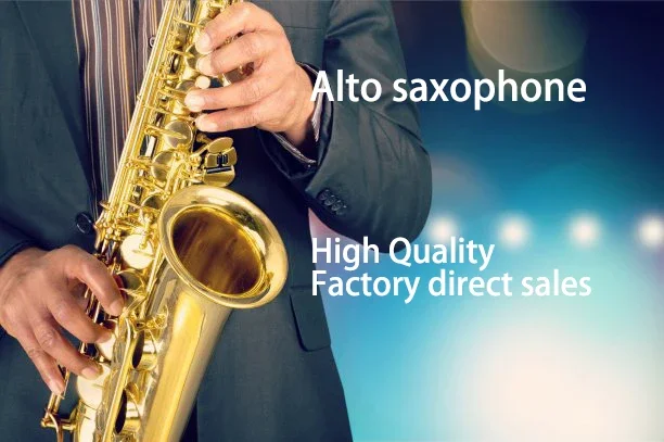 Performance Practice Brass Instrument Alto Saxophone with High-grade Packaging Box Accessories