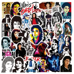 50Pcs Michael Jackson Graffiti Stickers Water Bottle Laptop Phone Bicycle Luggage Case Skateboard Children Adult Sticker