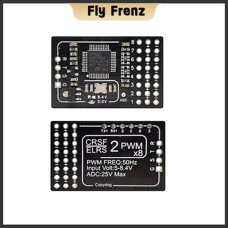 CRSF ELRS Convert PWM 8 CH Converter Board V2 Support High Voltage Servo 6S V Return elrs3.0 All Channel