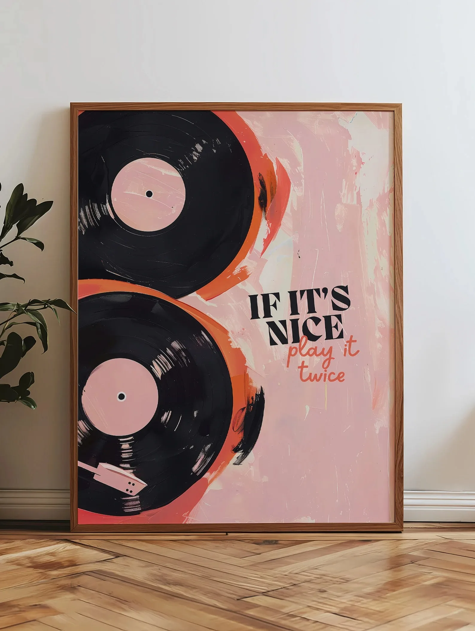 ملصق مشغل الموسيقى الحديث إذا كان الأمر جيدًا، العبها مرتينًا مطبوعًا على القماش لغرفة المعيشة وغرفة النوم وغرفة النوم والديكور المنزلي للموسيقى #4