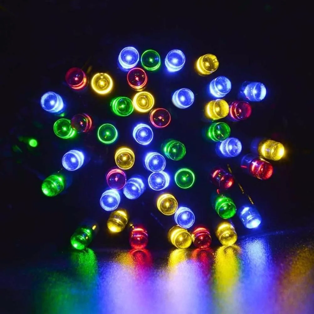 

Led Christmas Lights Waterproof Solar String Fairy Lights For Outdoor Indoor Decoration Steady Twinkle Modes Multicolor