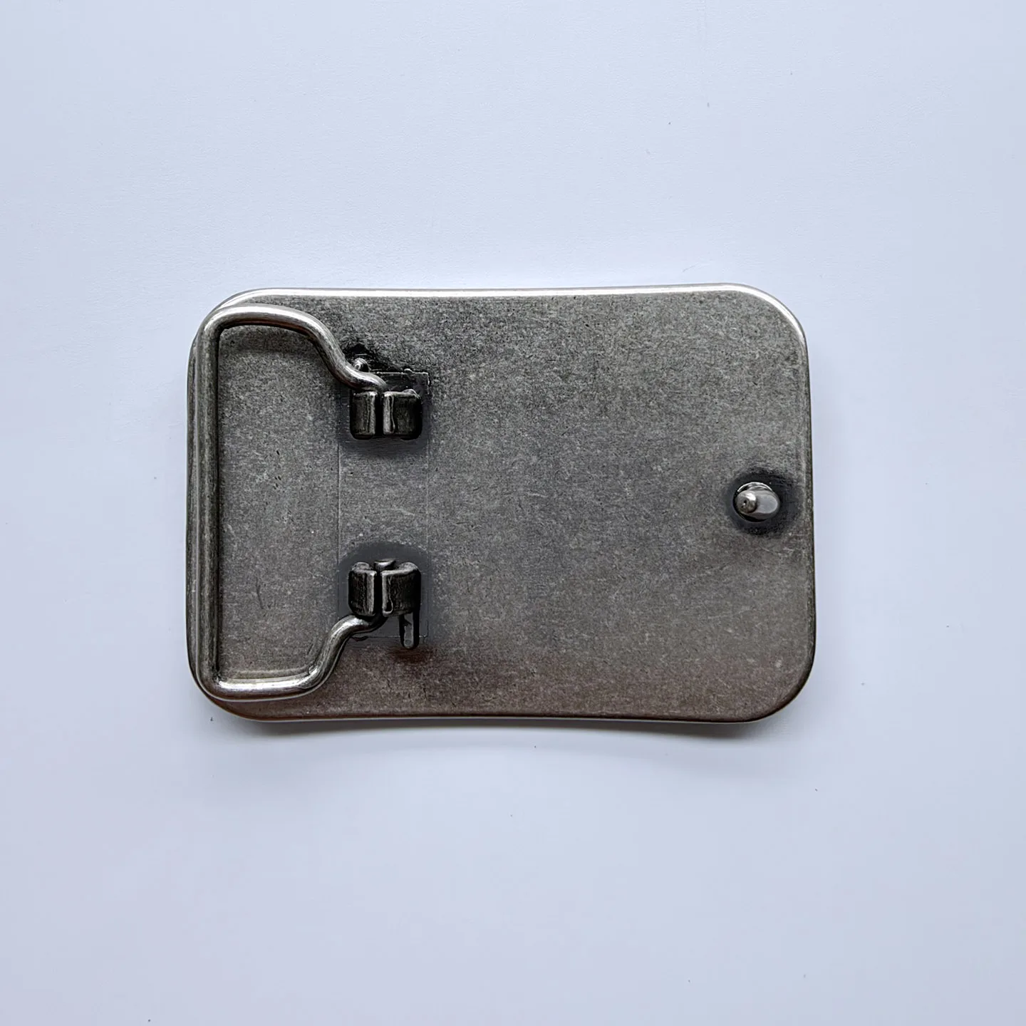 Belt Buckle Chinese Style Rectangular Chinese Knot Antique Silver Mens Ethnic Belt Accessories BUCKLE-WG019