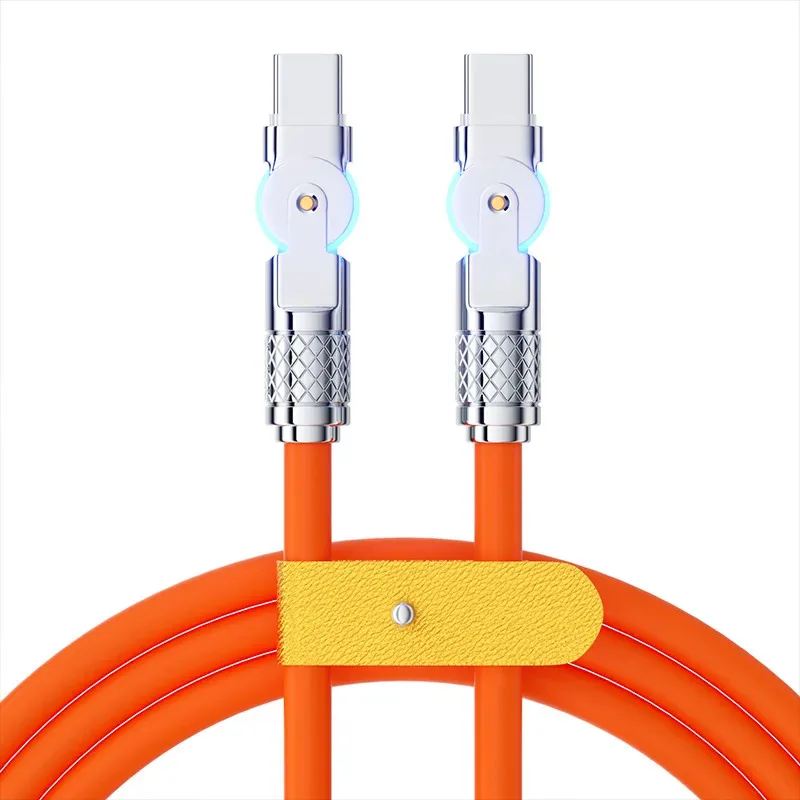 

Двойной локоть 180, поворотный удлинитель Mech, кабель для быстрой зарядки данных для Apple 15, ноутбук, планшет, зарядный кабель Typec