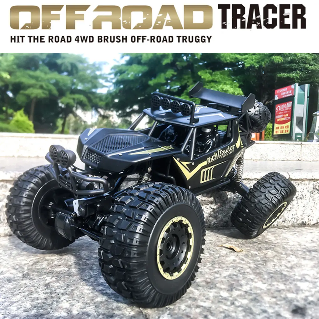 

1/8 4WD Metal RC Truck Off-Road 4x4 2.4G All Terrain Large Rock Crawler Alloy Body Remote Control Car Toys Gift for Children Toy