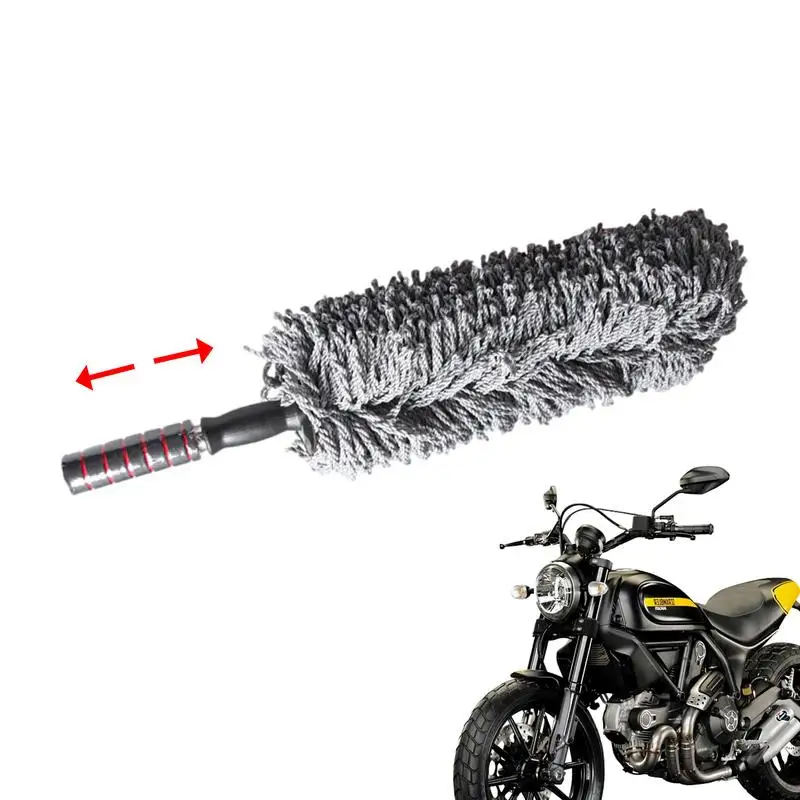 

Car Wash Brush Mop Microfiber Car Wash Mop Cleaning Tool With Flexible Handle Cleaning Mop And Mitt Scratch-Free Duster Washing