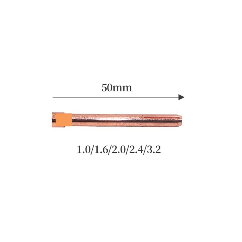 20PCS TIG Tungsten Collet Body and Collet 1.6mm/2.0mm/2.4mm/3.2mm for WP17 18 26 Argon Inverter DC Torch Consumables