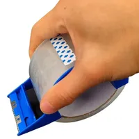 48mm Adhesive Tape Dispenser Tape Cutter Simple Box Sealing Machine Tape Holder Convenient Iron Tooth Plastic Packing Tape Seat