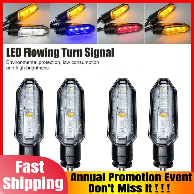 Motorcycle Turn Signal Flowing Water 12V Dual Color For Honda CB150R CRF250L ADV150 CBR650F NC750X CRF250L XADV 750 Signal Lamp