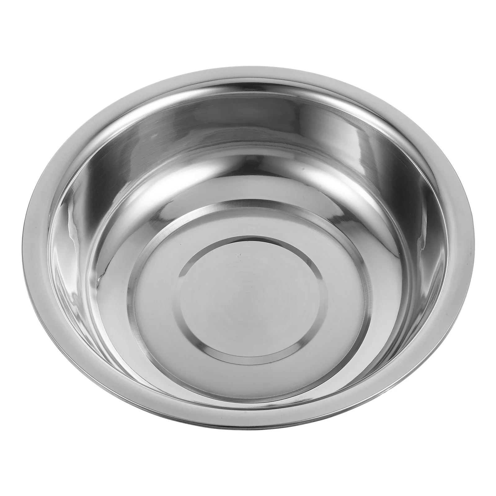 

Large Dough Mixing Plate Laundry Tub Salad Bowl Fruit Washing Foldable Basin Silver Stainless Steel Food