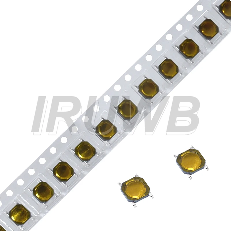

100PCS 4 Pin 4*4*0.8mm Switch Micro Switch SMD DC12V 50mA Membrane Switch 4x4x 0.8MM 4X4X0.8mm Tactile Push Button Switch Tact