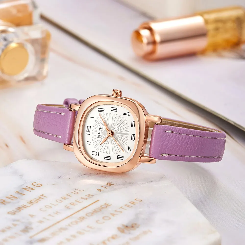 2023 New Watch Women Small Light Luxury Women Students Small Dial Simple Temperament Small Ins Women Quartz Watch