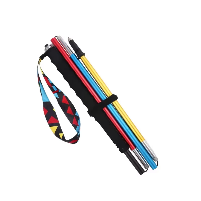 2 Stück Professionelle Ultraleichte Faltbare 7075 Aluminiumlegierung Trekkingstöcke für Trail Running, Wandern und Bergsteigen