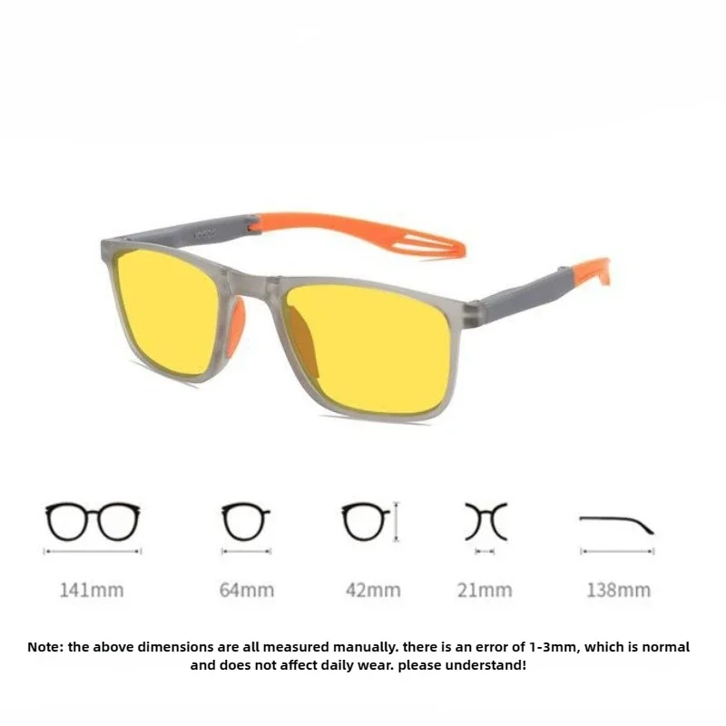 نظارات رؤية ليلية محمولة قابلة للطي وخفيفة الوزن للغاية ومضادة للضوء الأزرق للهاتف والكمبيوتر نظارات حماية العين للجنسين #5