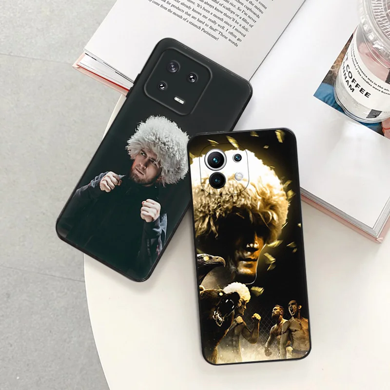 Matte Phone Cases For Redmi 12 12c 13c Note12 Note13 Pro KHabib Nurmagomedov Xiaomi 13 Lite 12x 12t 12s 4G 5G Soft Black Cover