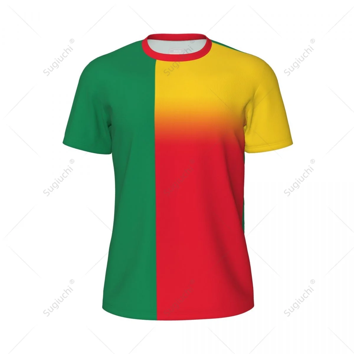 Sports Mesh T-shirt Benin Flag For Running Bike Soccer Tennis Football Fitness Tees 3D Printed Custom