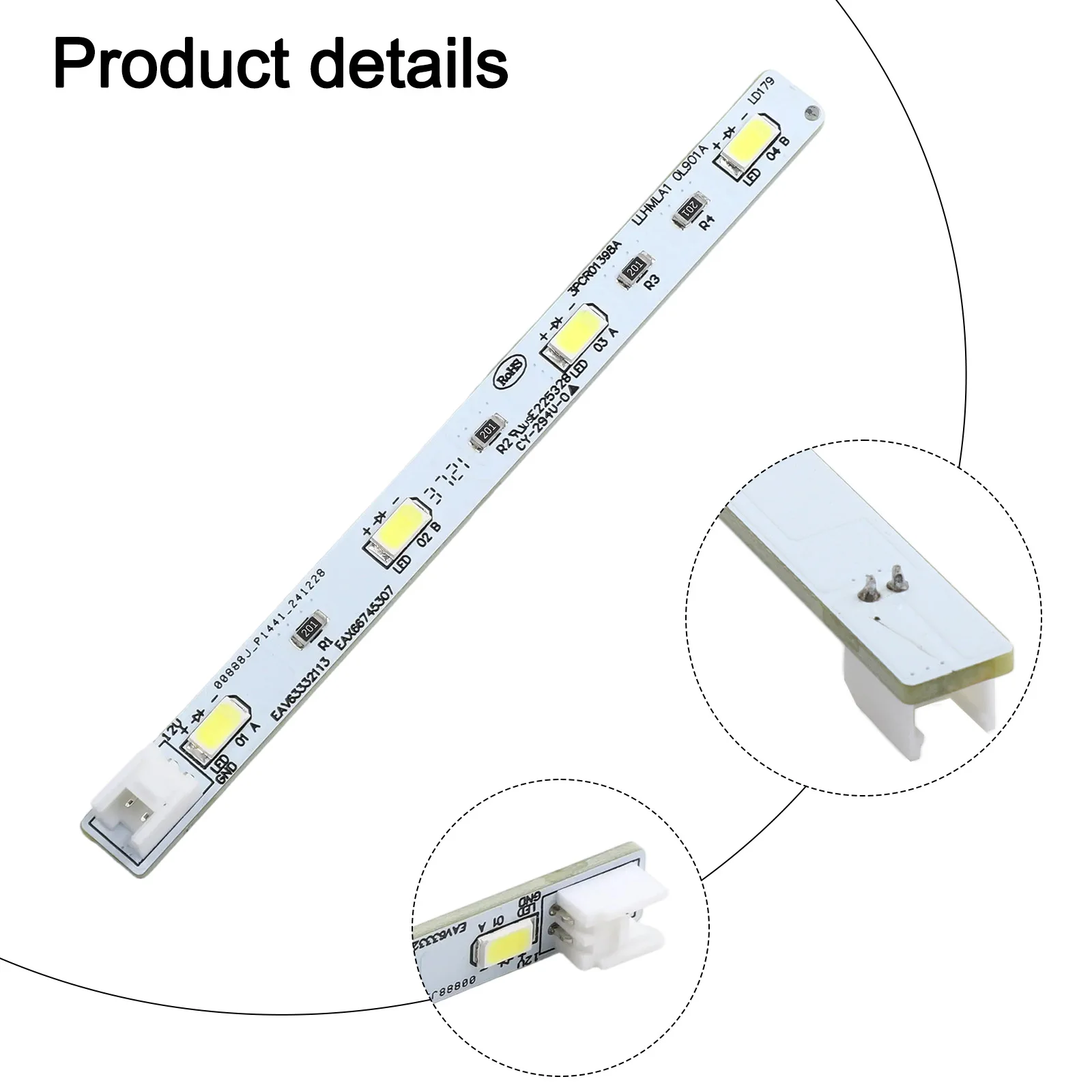 

1PCS Refrigerator Light Board Accessories 10cm*0.8cm Suitable For F521SN71 Refrigerator Replacement Accessories Lighting Board