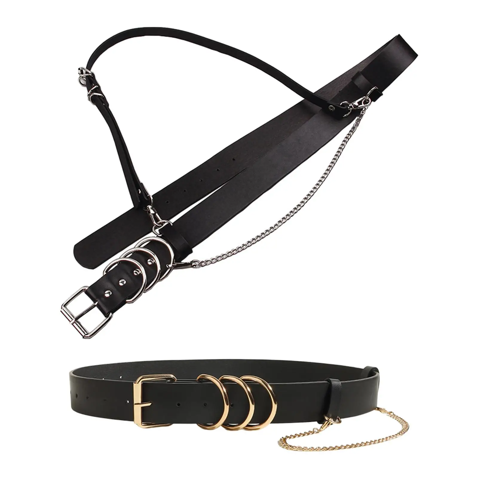 

Body Punk Waist Harness Belt Punk Belts for Women for Girls Ladies Carnival