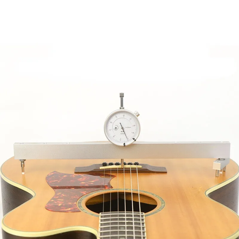 Guitar Neck Relief Gauge Dial Indicator Guitar Top Bridge String Height Measuring Tool String Tension Ruler  Repair Tool