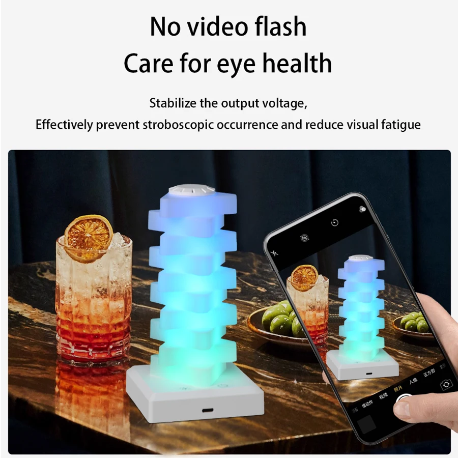 الإبداعية DIY قابل للتعديل RGB المكعب السحري ضوء الليل، USB المنزل غرفة نوم لعبة غرفة يعتم ومصباح السرير تغيير اللون
