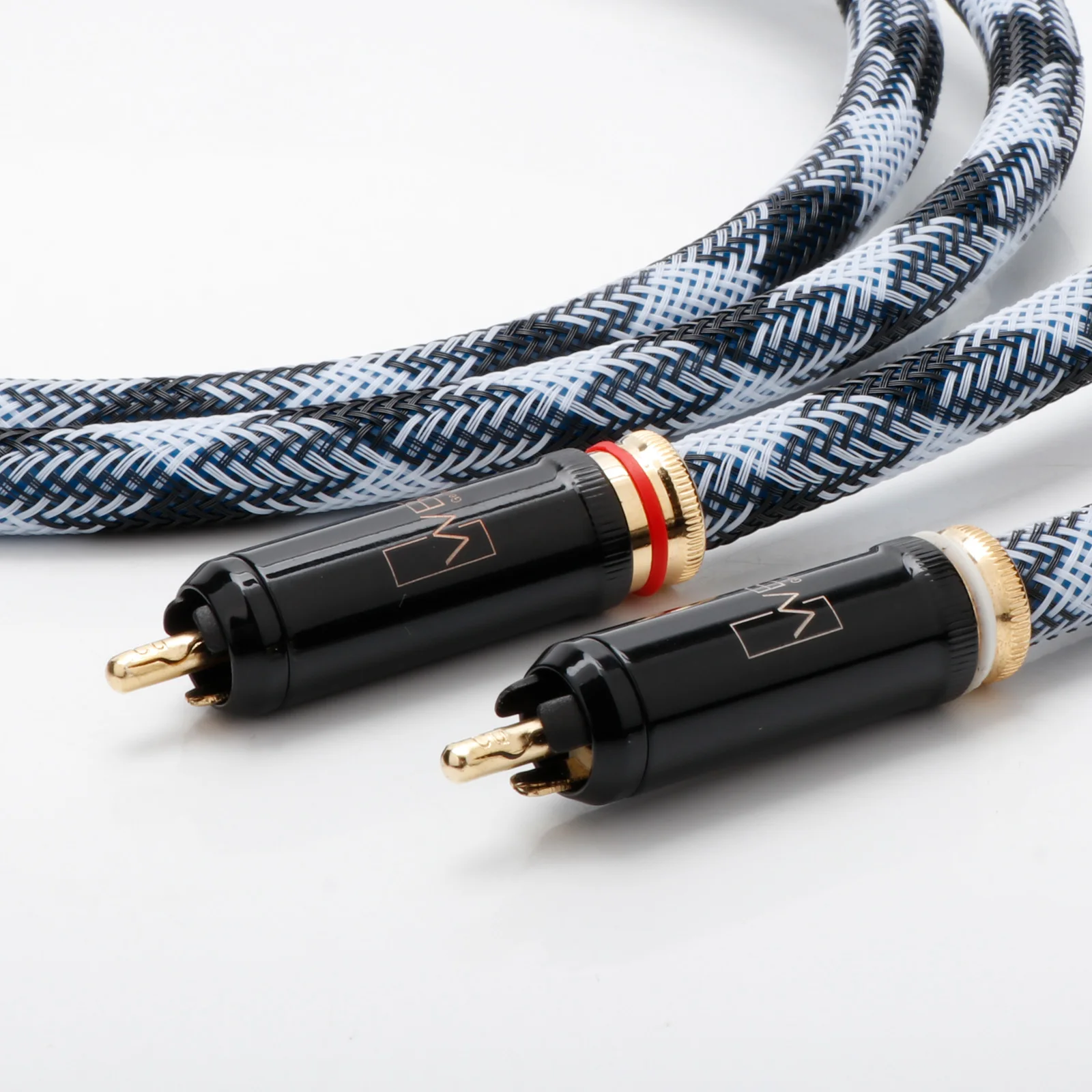 Пара 2-жильных 5N OFC посеребренных соединительных кабелей Rca высокой чистоты, аудиокабель Pulg, аудиокабель rca-rca