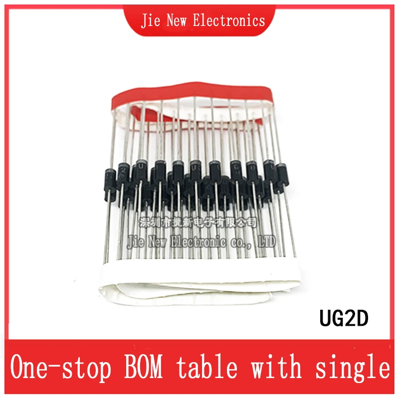20/50PCS UG2D 2A 200V 15NS UF DO-204AC UG2D-E3/73 Super fast recovery diode