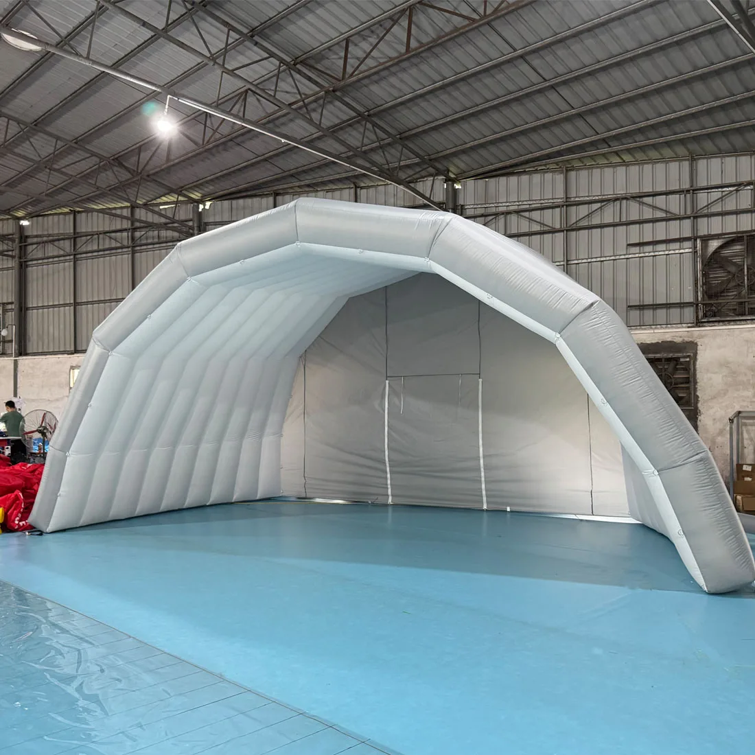 

Portable Outdoor black inflatable stage tent rooftop booth Inflatable Stage Cover Marquee concert shelter dome marquee cover