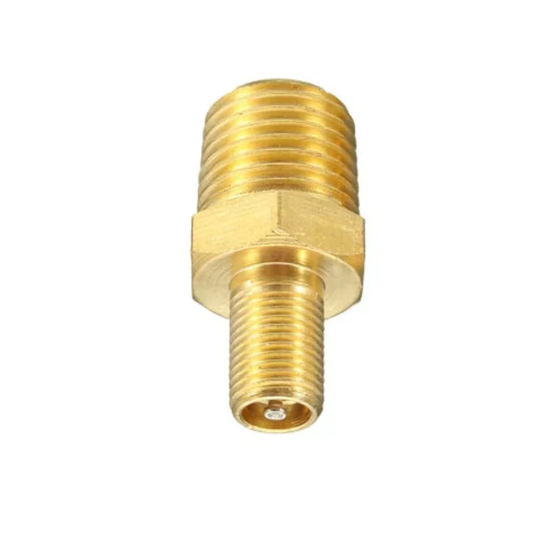 1/4Pcs 1/4Inch NPT MPT Solid Brass Air Compressor Tank Fill Valve Air Compressor Tank Filling Valve Tank Fill Connector