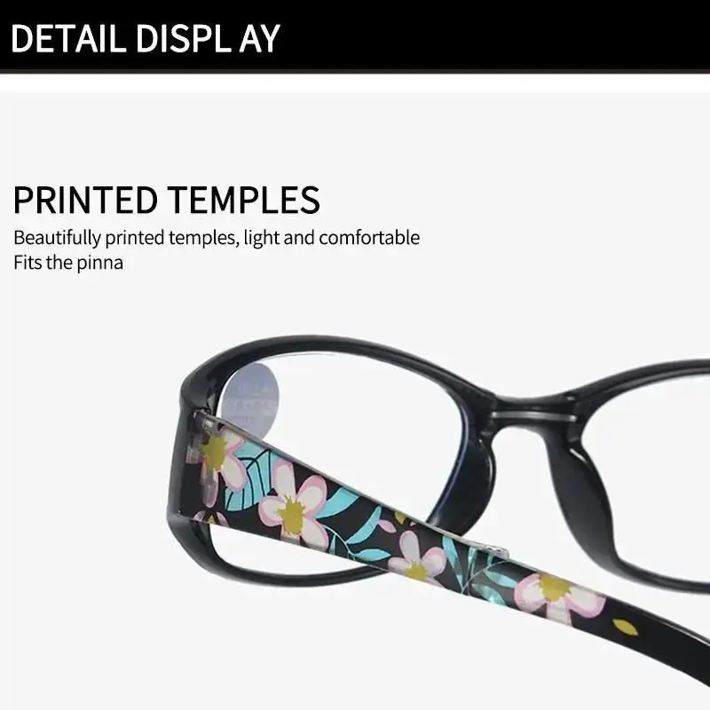 Foldable Reading Glasses for Women Anti-Blue Light Optical Eyeglasses Men Portable Magnifier Eyewear +100 To +400