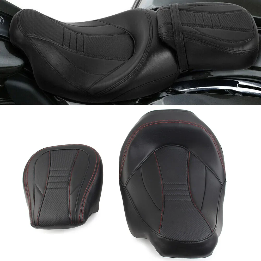 

Motorcycle Driver Passenger Pillion Seat Low-Profile For Harley Davidson Touring Road Glide CVO 2009-2022